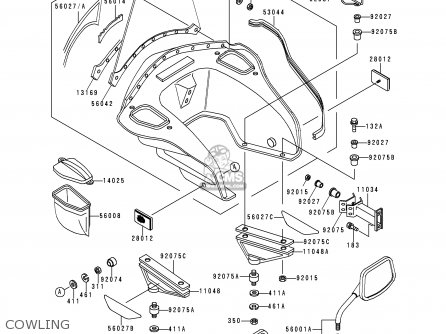 COWLING - KZ1000P19 KE1000 POLICE 2000 USA