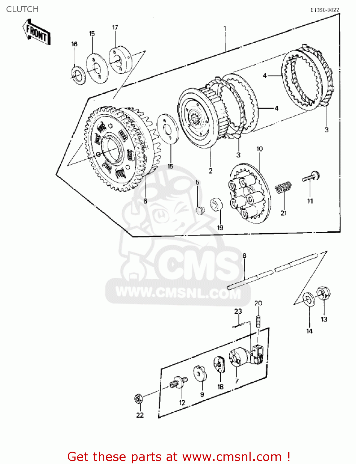 CLUTCH KZ1000P2 POLICE 1000 1983 USA
