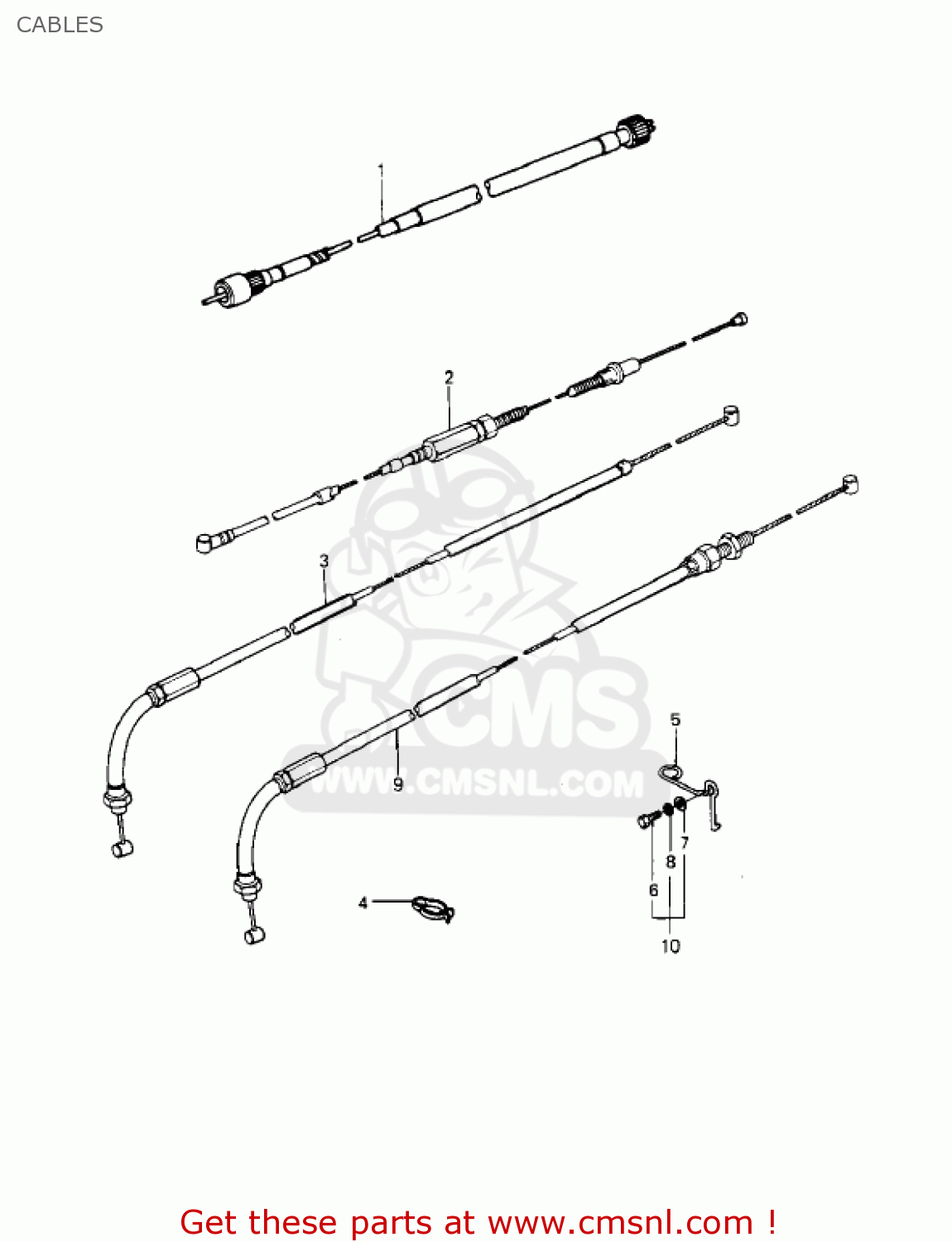 CABLES KZ1000P2 POLICE 1000 1983 USA