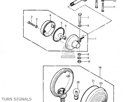 TURN SIGNALS - KZ1000P2 POLICE 1000 1983 USA