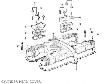 CYLINDER HEAD COVER - KZ1000P2 POLICE 1000 1983 USA