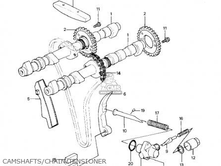 CAMSHAFTS/CHAIN/TENSIONER - KZ1000P2 POLICE 1000 1983 USA