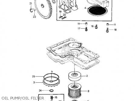 OIL PUMP/OIL FILTER - KZ1000P2 POLICE 1000 1983 USA