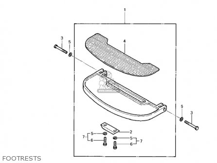FOOTRESTS - KZ1000P2 POLICE 1000 1983 USA