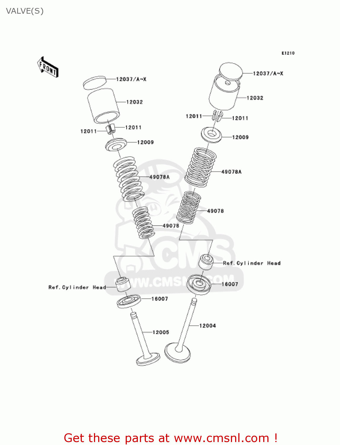 VALVE(S) KZ1000P20 POLICE 1000 2001 USA