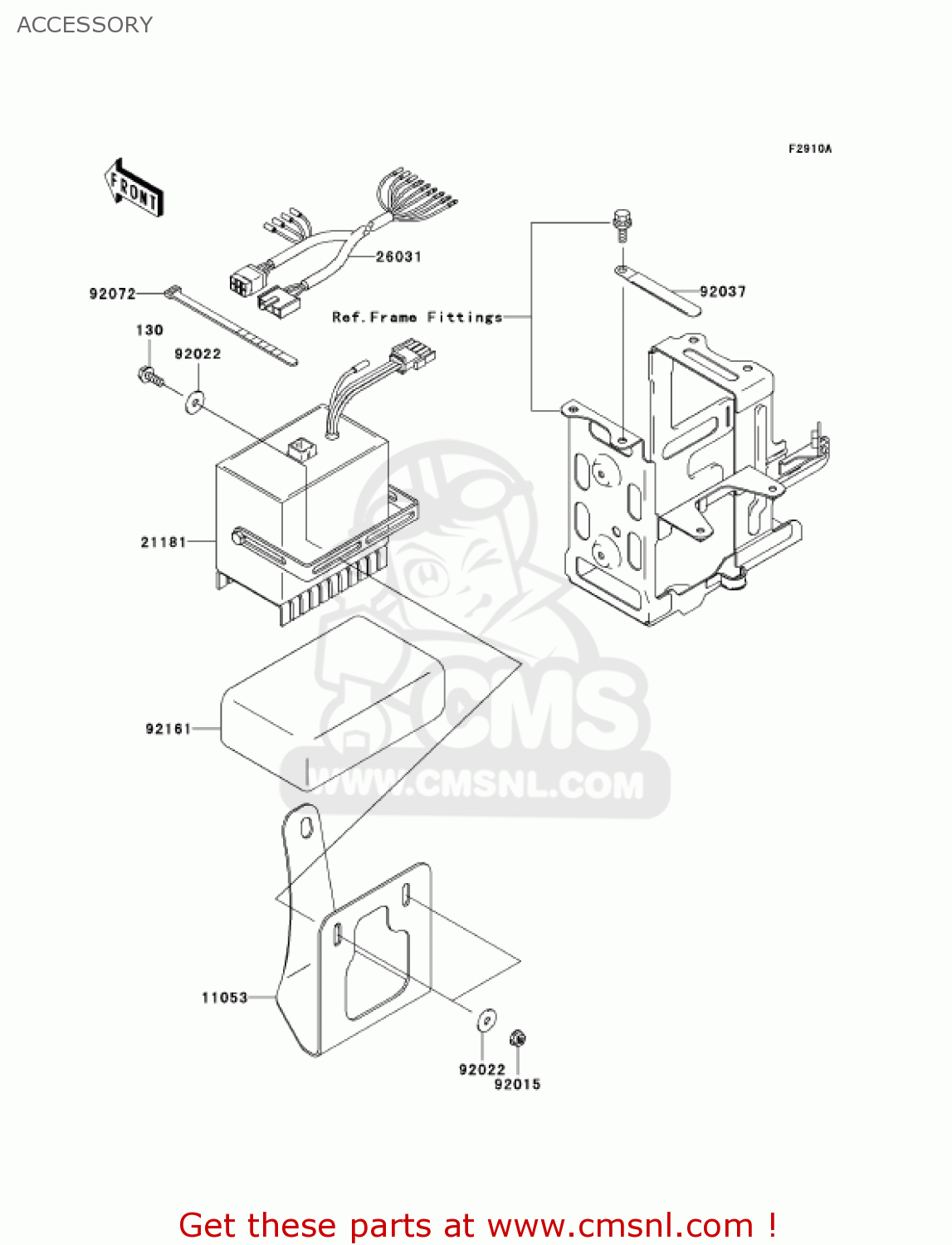 ACCESSORY KZ1000P20 POLICE 1000 2001 USA