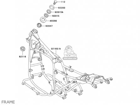 FRAME - KZ1000P20 POLICE 1000 2001 USA