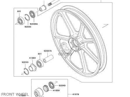 FRONT WHEEL - KZ1000P20 POLICE 1000 2001 USA