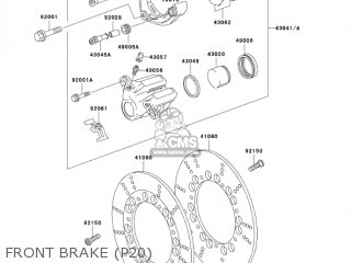 FRONT BRAKE (P20) - KZ1000P20 POLICE 1000 2001 USA