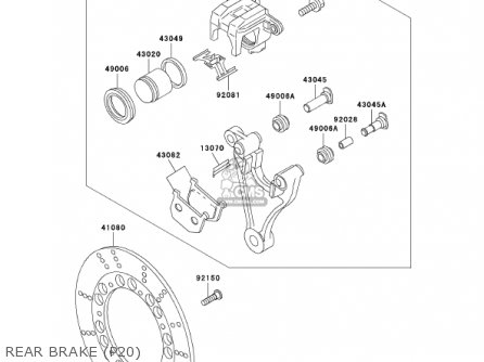 REAR BRAKE (P20) - KZ1000P20 POLICE 1000 2001 USA