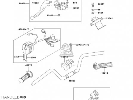 HANDLEBAR - KZ1000P20 POLICE 1000 2001 USA