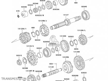 TRANSMISSION - KZ1000P20 POLICE 1000 2001 USA