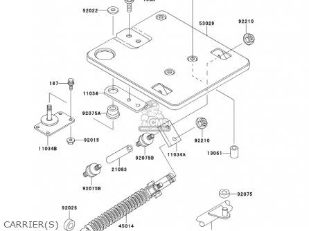 CARRIER(S) - KZ1000P20 POLICE 1000 2001 USA