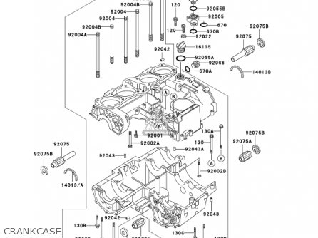 CRANKCASE - KZ1000P20 POLICE 1000 2001 USA