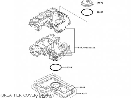 BREATHER COVER/OIL PAN - KZ1000P20 POLICE 1000 2001 USA