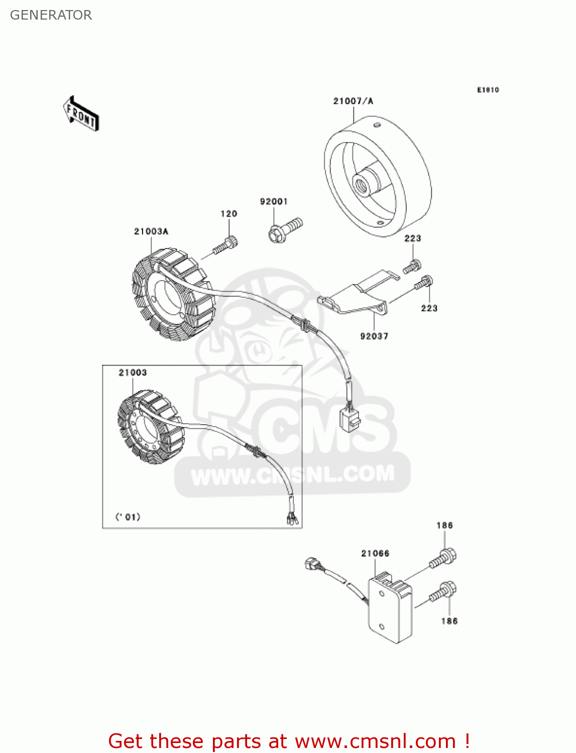 GENERATOR KZ1000P21 POLICE 1000 2002 USA