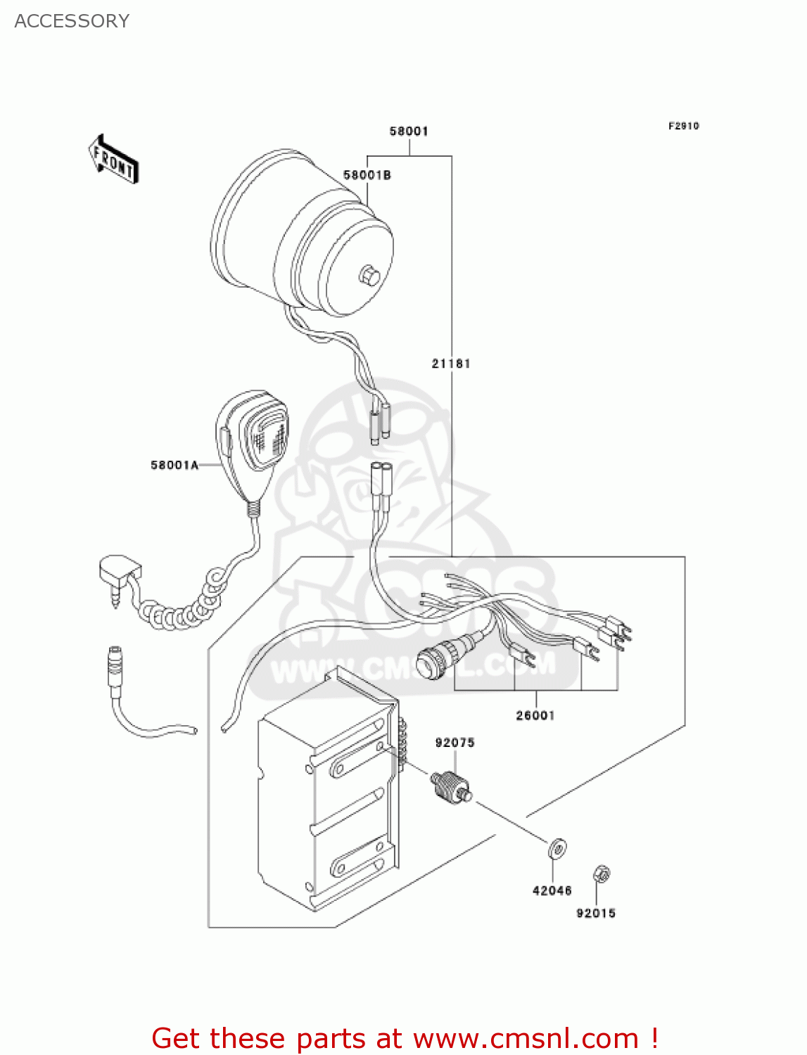 ACCESSORY KZ1000P21 POLICE 1000 2002 USA