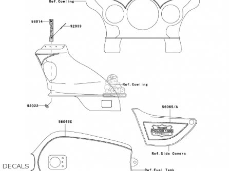 DECALS - KZ1000P21 POLICE 1000 2002 USA