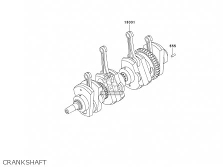 CRANKSHAFT - KZ1000P21 POLICE 1000 2002 USA
