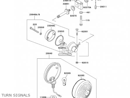 TURN SIGNALS - KZ1000P21 POLICE 1000 2002 USA