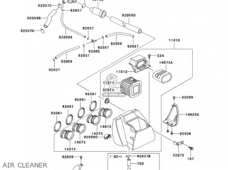 AIR CLEANER - KZ1000P21 POLICE 1000 2002 USA