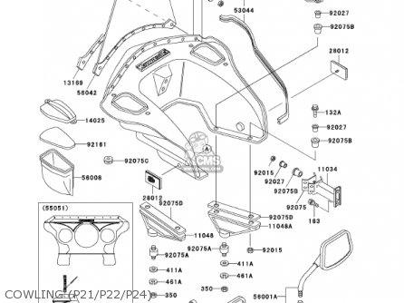 COWLING (P21/P22/P24) - KZ1000P21 POLICE 1000 2002 USA