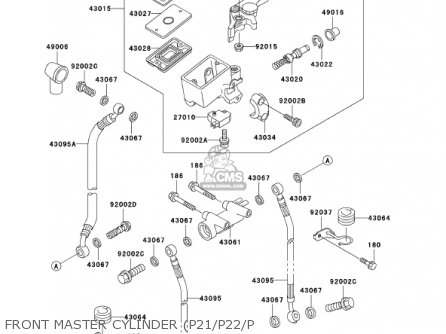 FRONT MASTER CYLINDER (P21/P22/P - KZ1000P21 POLICE 1000 2002 USA