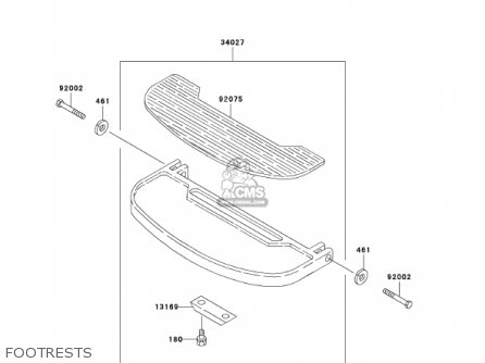 FOOTRESTS - KZ1000P21 POLICE 1000 2002 USA