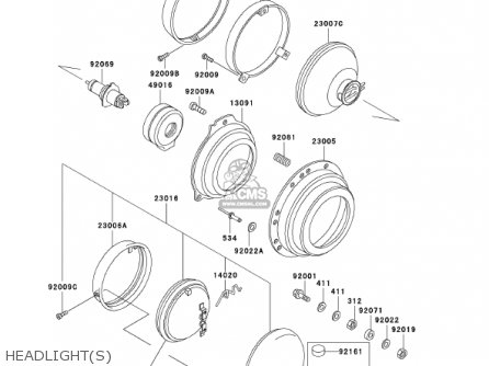 HEADLIGHT(S) - KZ1000P21 POLICE 1000 2002 USA
