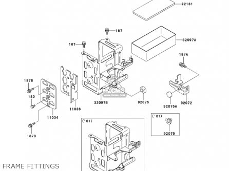 FRAME FITTINGS - KZ1000P21 POLICE 1000 2002 USA