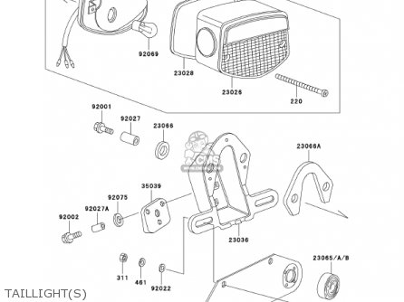 TAILLIGHT(S) - KZ1000P21 POLICE 1000 2002 USA