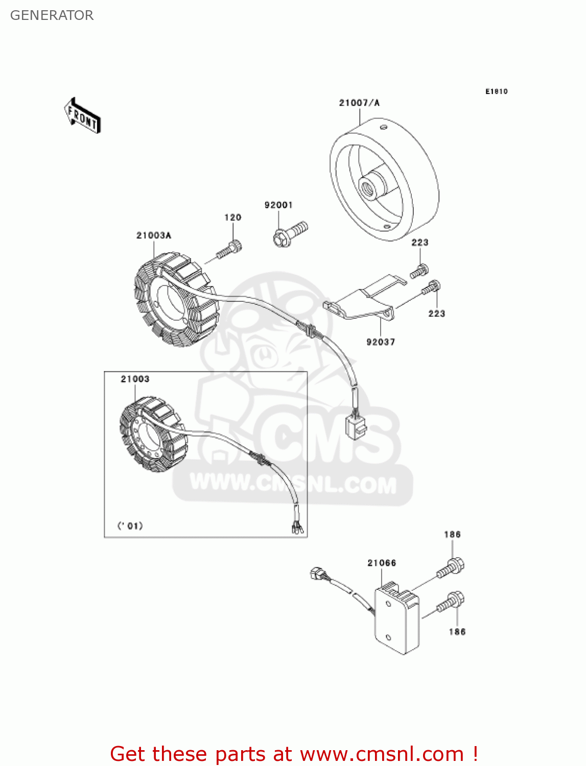 GENERATOR KZ1000P22 POLICE 1000 2003 USA