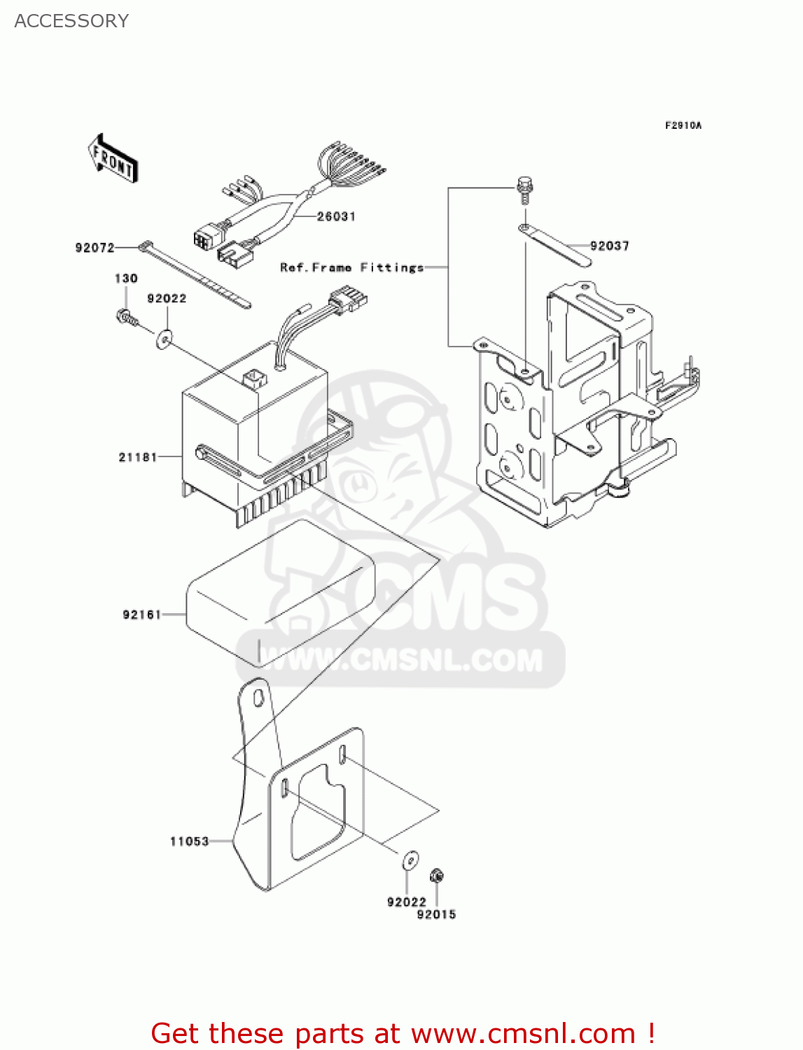 ACCESSORY KZ1000P22 POLICE 1000 2003 USA