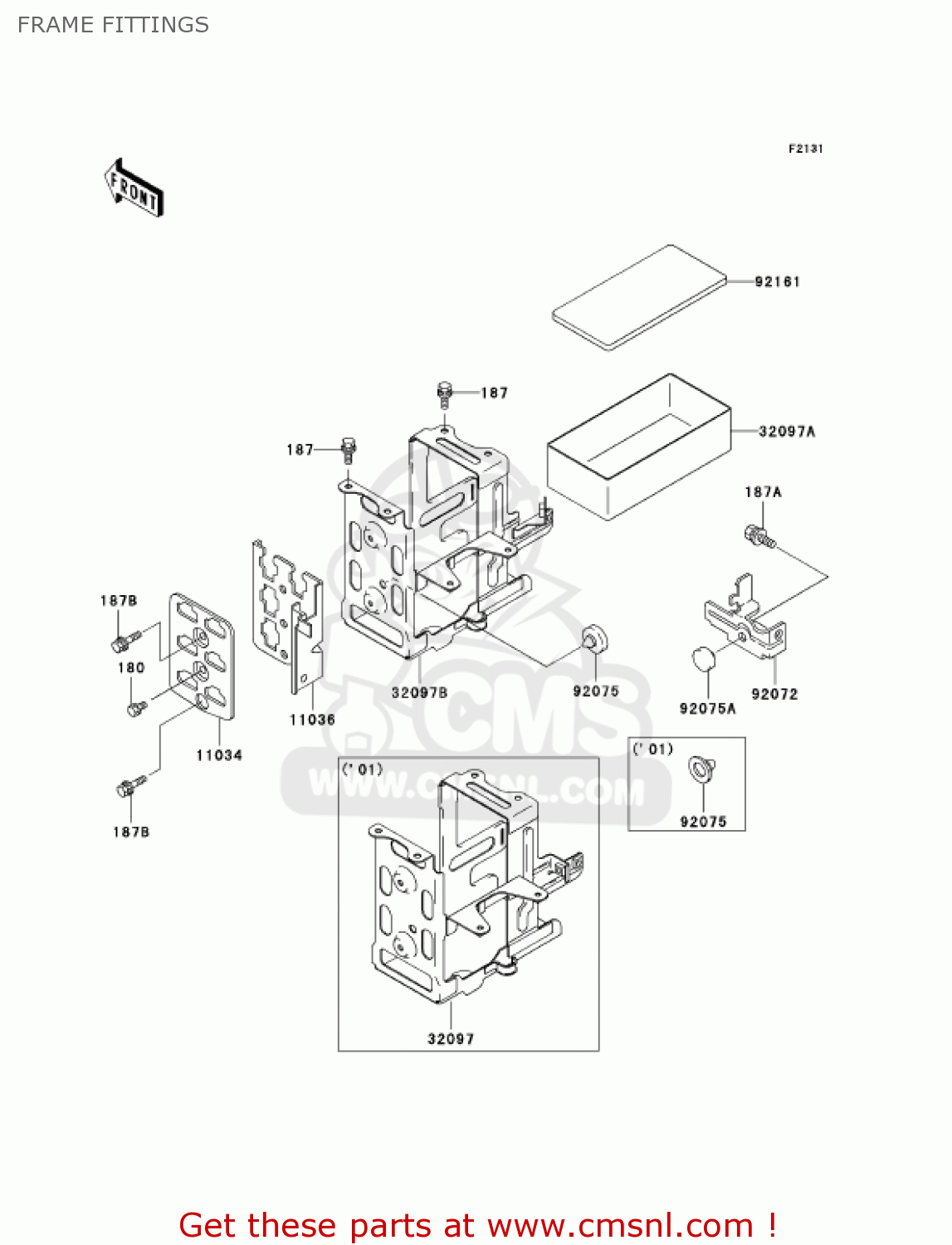 FRAME FITTINGS KZ1000P22 POLICE 1000 2003 USA