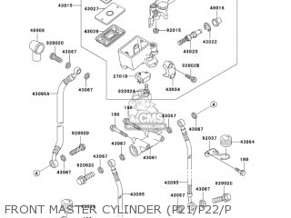 FRONT MASTER CYLINDER (P21/P22/P - KZ1000P22 POLICE 1000 2003 USA