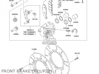 FRONT BRAKE (P21/P22) - KZ1000P22 POLICE 1000 2003 USA