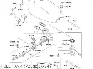 FUEL TANK (P21/P22/P24) - KZ1000P22 POLICE 1000 2003 USA