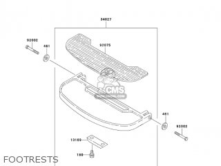 FOOTRESTS - KZ1000P22 POLICE 1000 2003 USA