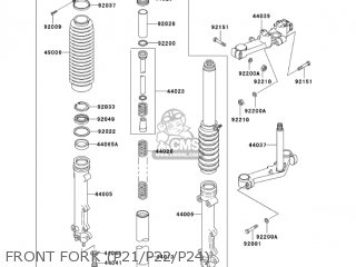 FRONT FORK (P21/P22/P24) - KZ1000P22 POLICE 1000 2003 USA