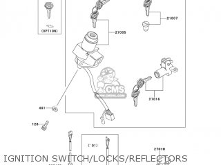 IGNITION SWITCH/LOCKS/REFLECTORS - KZ1000P22 POLICE 1000 2003 USA