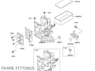 FRAME FITTINGS - KZ1000P22 POLICE 1000 2003 USA