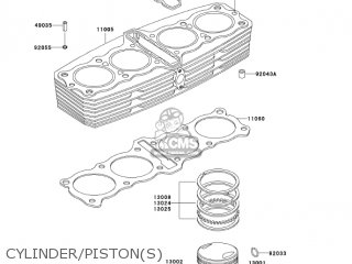 CYLINDER/PISTON(S) - KZ1000P22 POLICE 1000 2003 USA