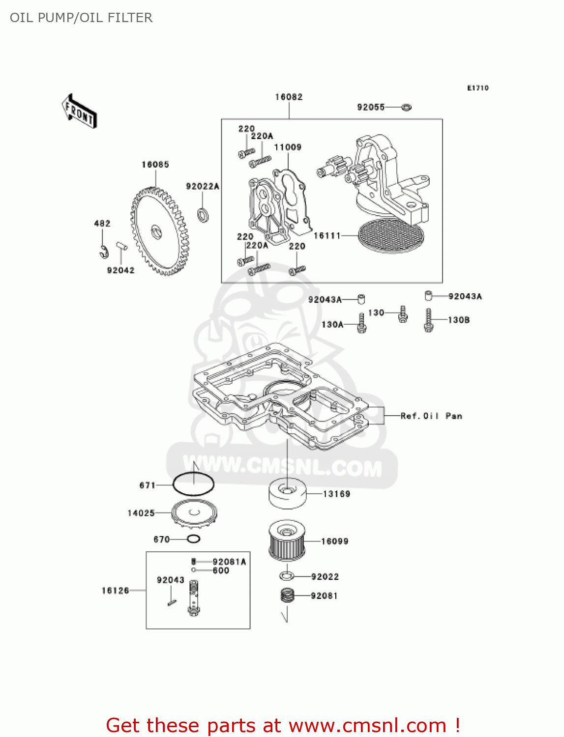 OIL PUMP/OIL FILTER KZ1000P24 POLICE 1000 2005 USA