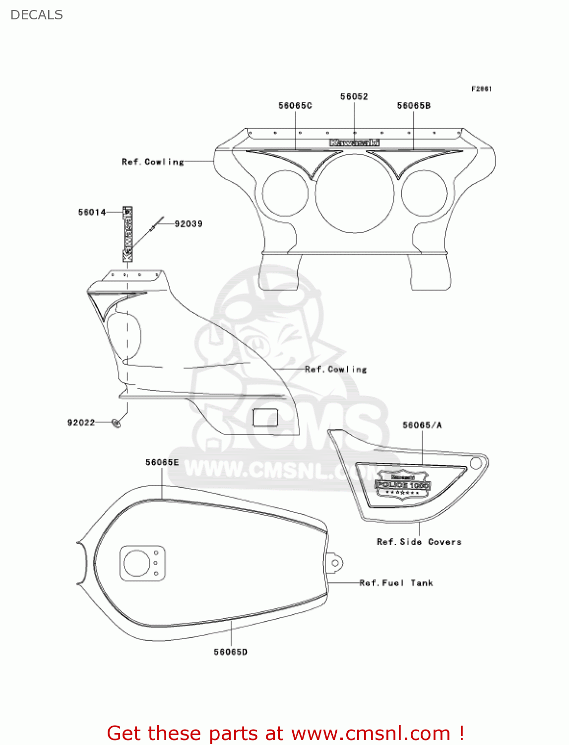 DECALS KZ1000P24 POLICE 1000 2005 USA