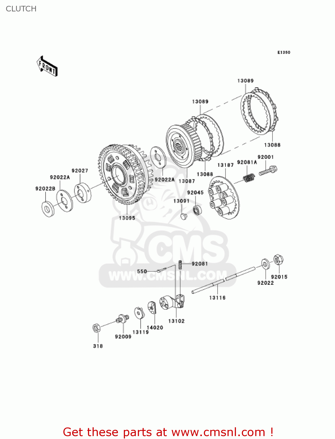 CLUTCH KZ1000P24 POLICE 1000 2005 USA