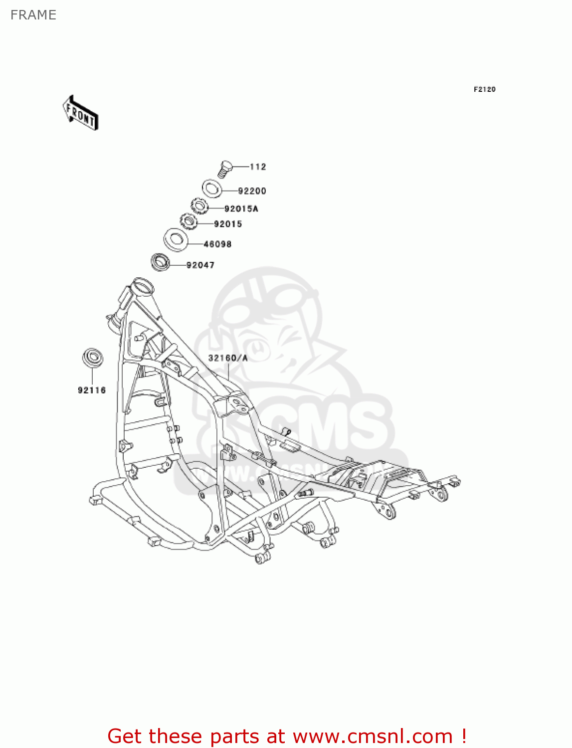 FRAME KZ1000P24 POLICE 1000 2005 USA