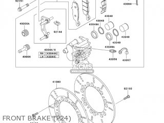 FRONT BRAKE (P24) - KZ1000P24 POLICE 1000 2005 USA