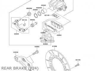 REAR BRAKE (P24) - KZ1000P24 POLICE 1000 2005 USA