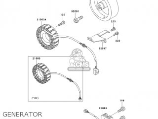 GENERATOR - KZ1000P24 POLICE 1000 2005 USA
