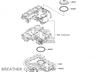 BREATHER COVER/OIL PAN - KZ1000P24 POLICE 1000 2005 USA
